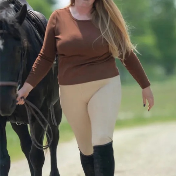 Cavaliere Couture Women Oxer Show Tight Beige XXL - Picture 2 of 8